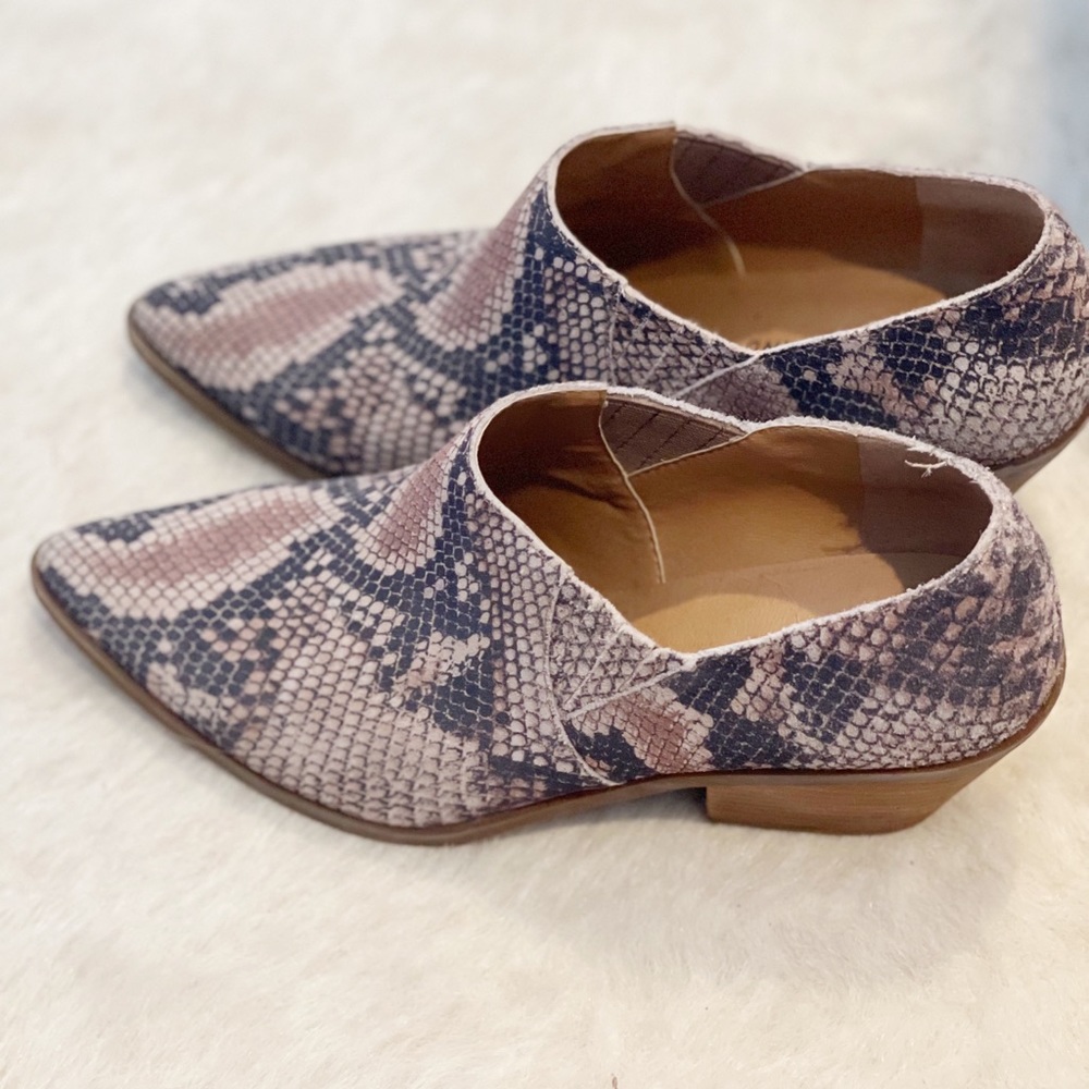 Lucky Snake Print Booties